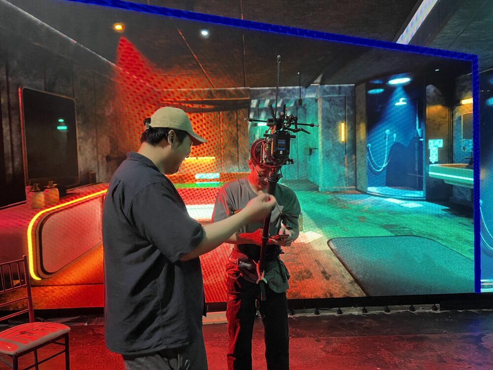 스노리캠 기법을 활용한 SF 버추얼 프로덕션 촬영